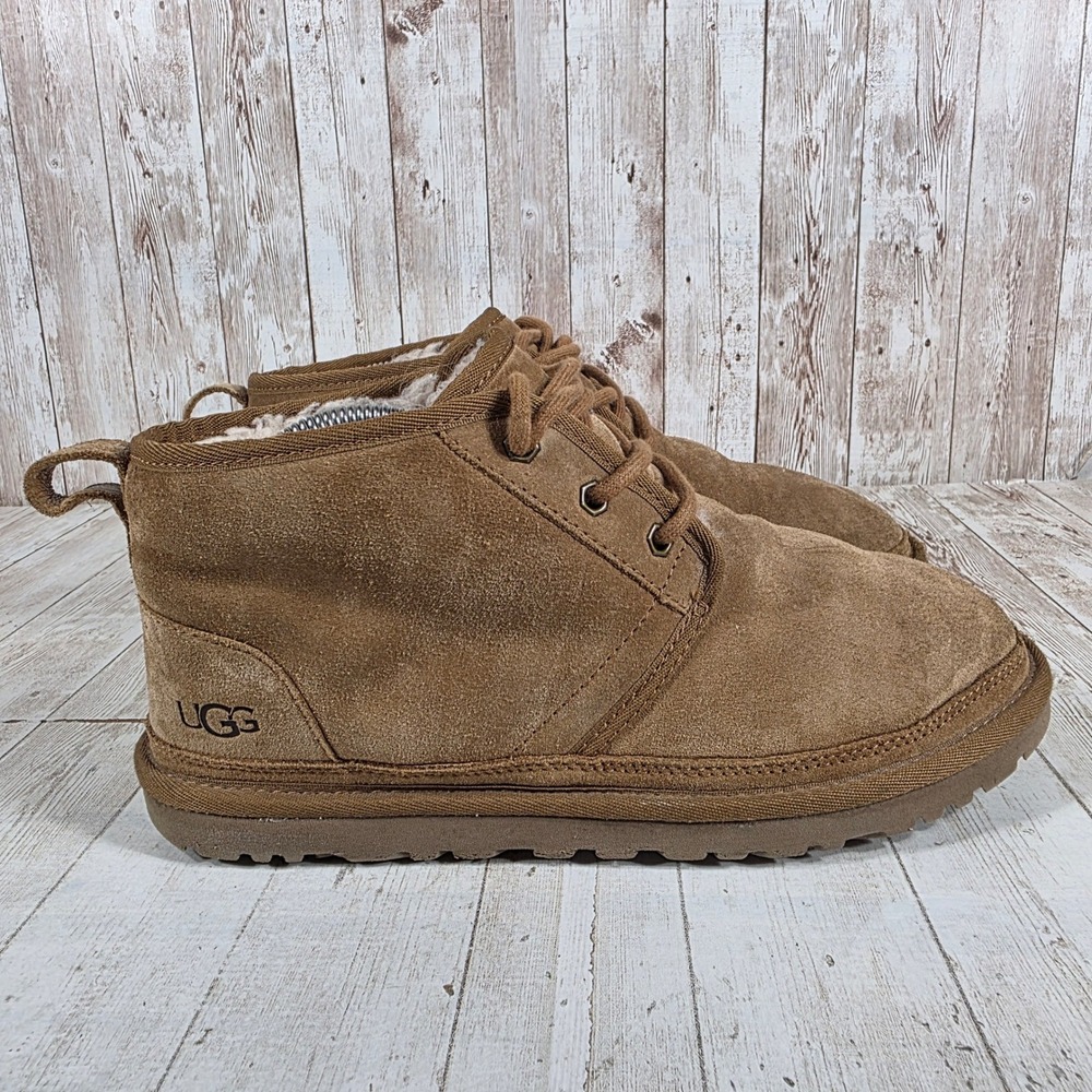 UGG Neumel Chestnut Suede Lace Up Ankle Boots Womens 9 G0F49NJNUB